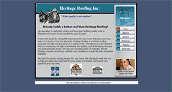 Desktop Screenshot of heritageroofingusa.com