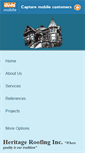 Mobile Screenshot of heritageroofingusa.com